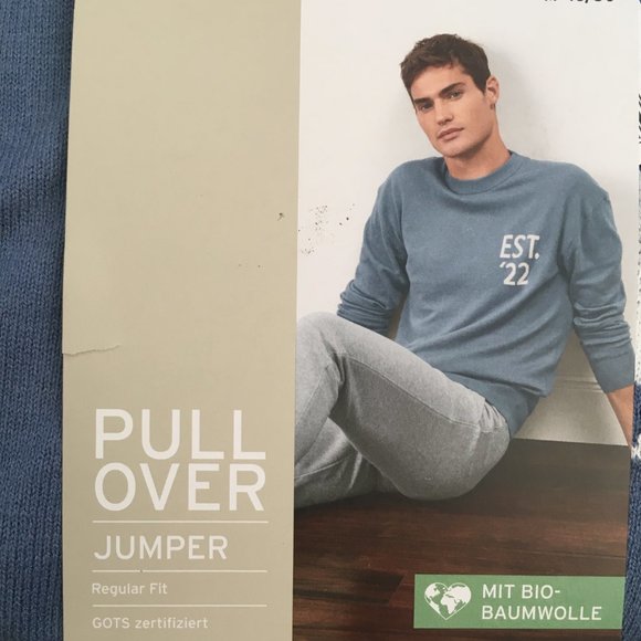 Baby Blue Men's Sweater - Picture 4 of 5